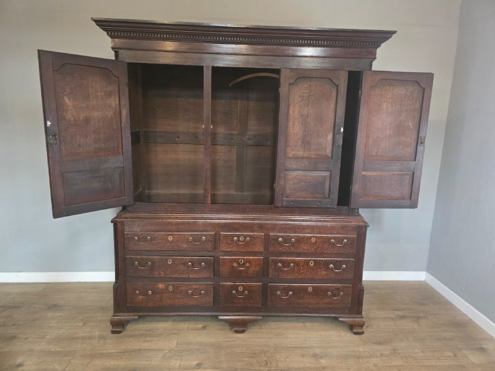 Antique 1780s Oak Harness Cupboard  View V