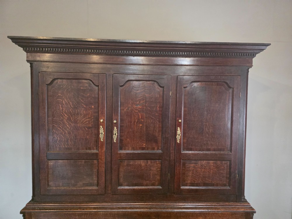 Antique 1780s Oak Harness Cupboard  View XII