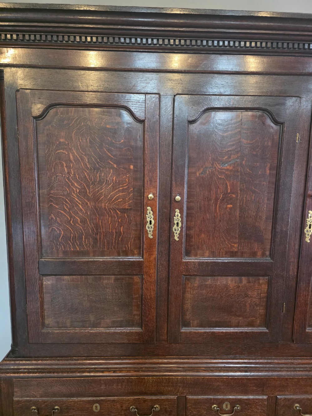 Antique 1780s Oak Harness Cupboard  View XIII