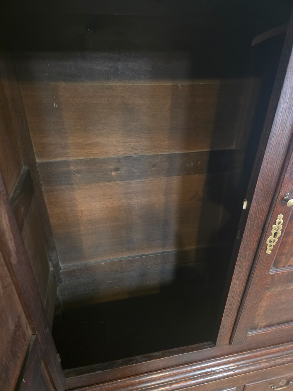 Antique 1780s Oak Harness Cupboard  View XIV