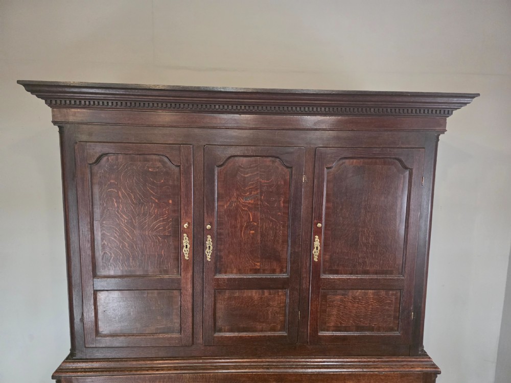 Antique 1780s Oak Harness Cupboard  View XV