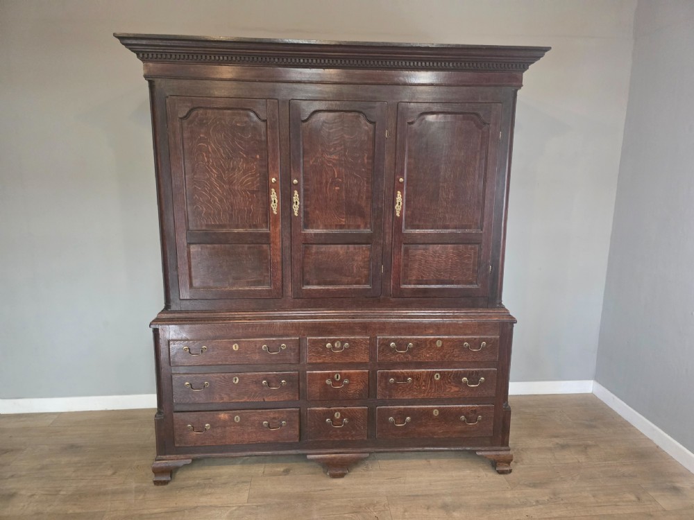 Antique 1780s Oak Harness Cupboard  View XVII