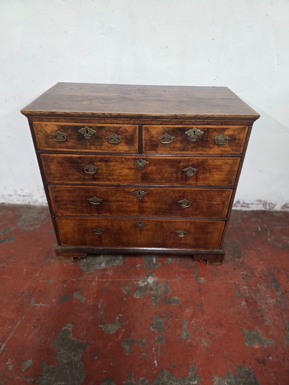 Antique Georgian Pollard Oak Chest of Drawers 1760s.  View III