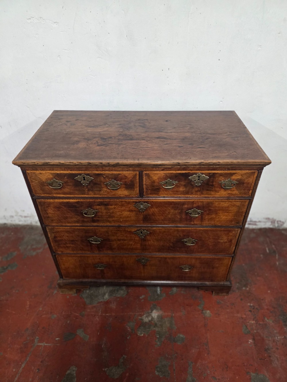Antique Georgian Pollard Oak Chest of Drawers 1760s.  View IV