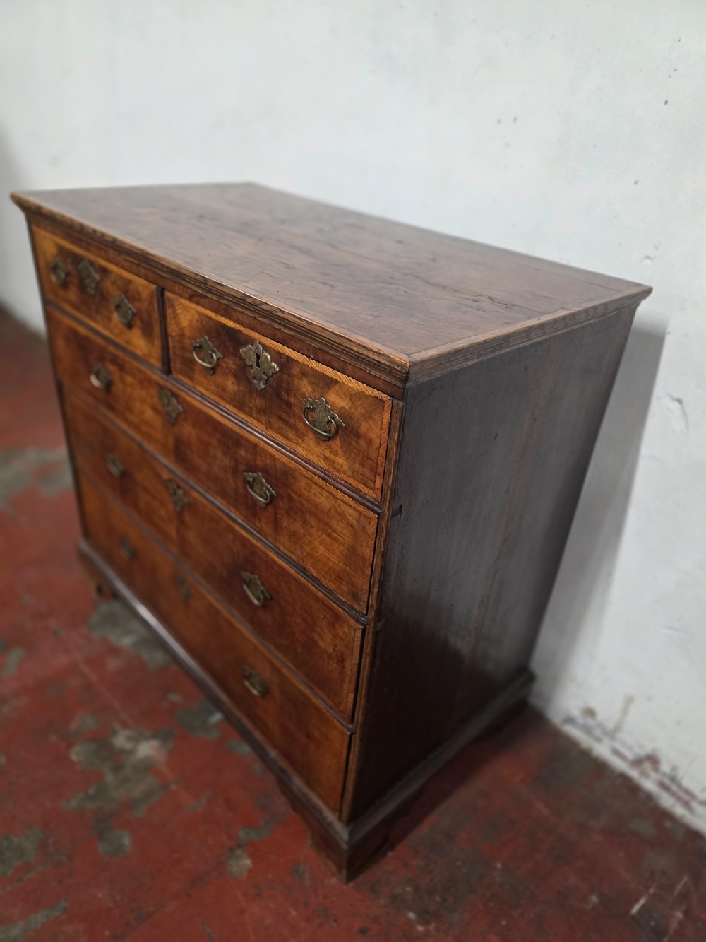 Antique Georgian Pollard Oak Chest of Drawers 1760s.  View VII
