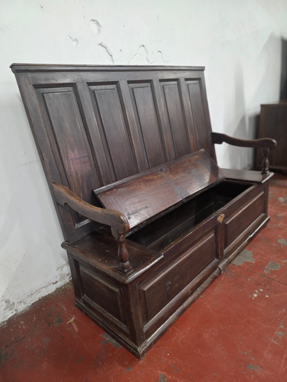 Antique Late Georgian Settle Bench  View VII