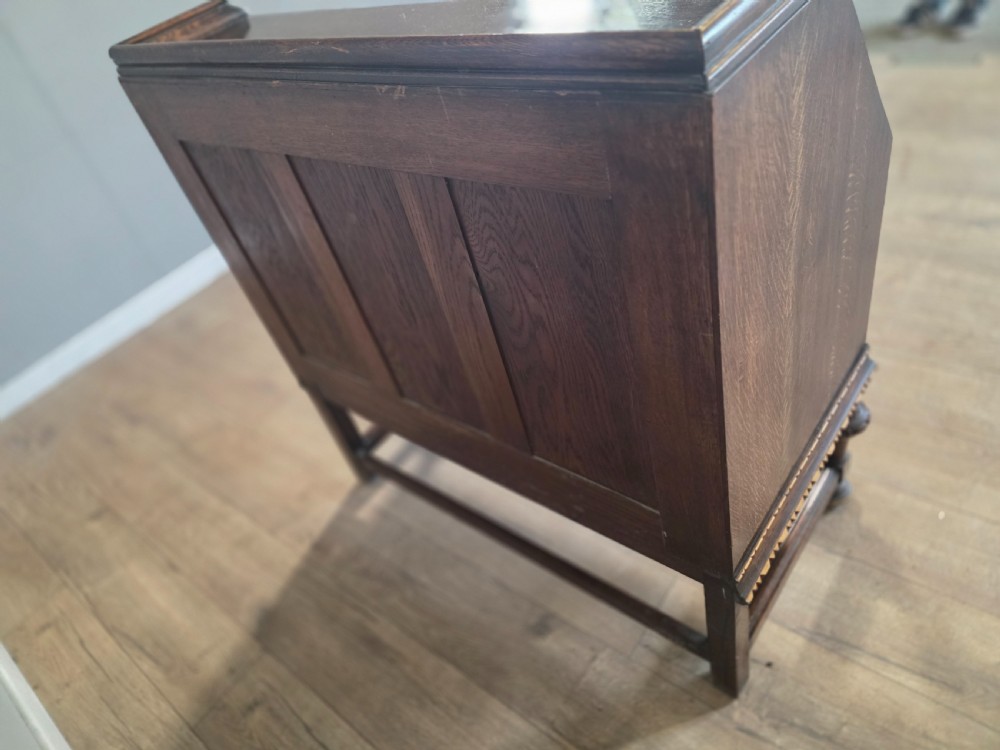 Antique Solid Oak Bureau 1920s  View XIII
