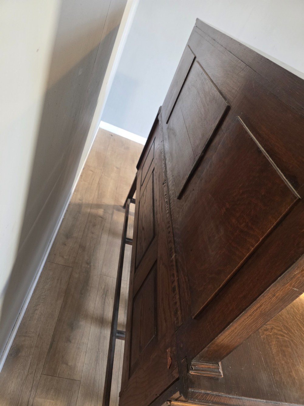 Antique Oak Sideboard with Cutlery and Bottle Drawer  View XVIII