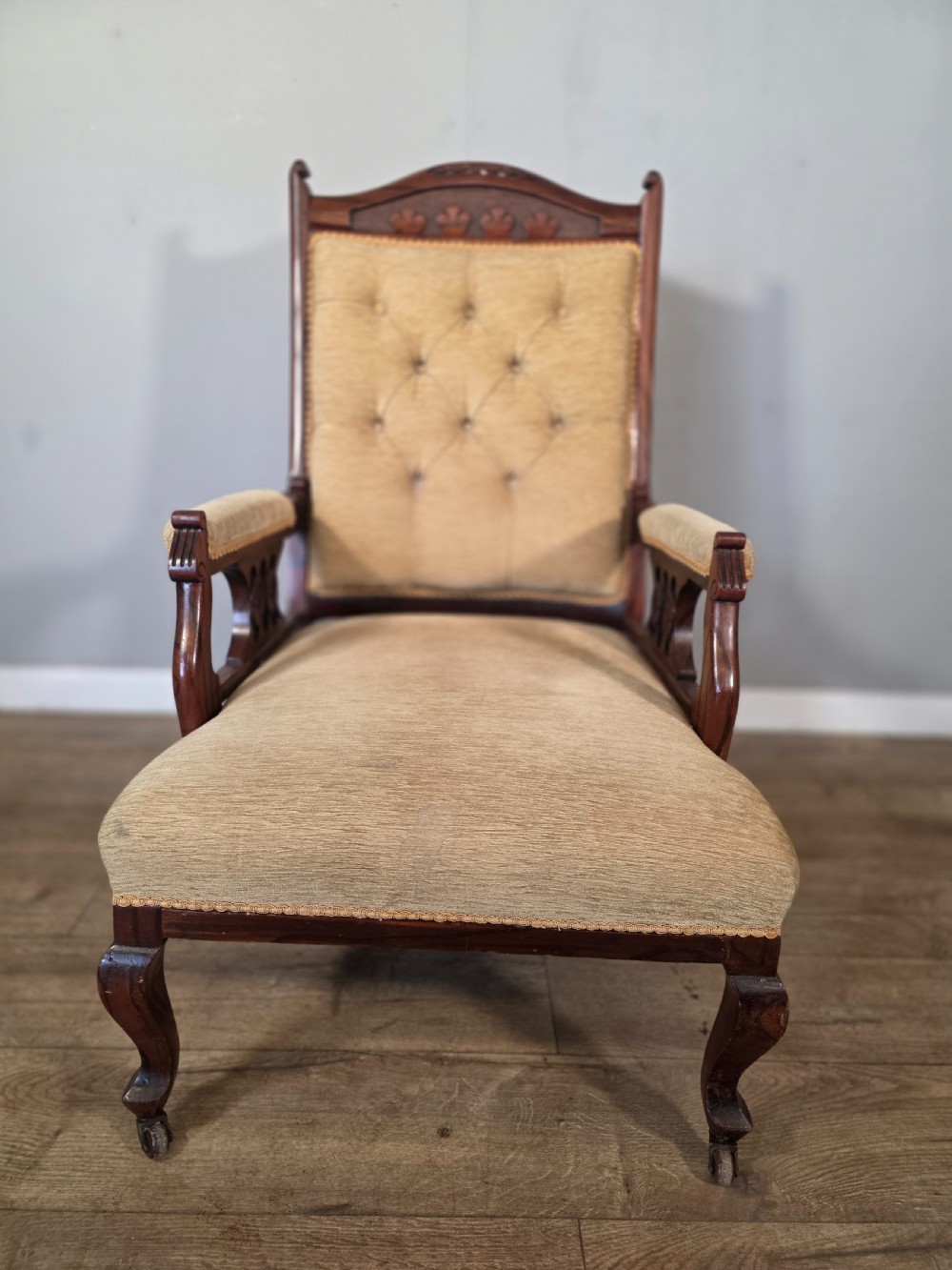 Antique Walnut Edwardian Chair 1920s.  View IV