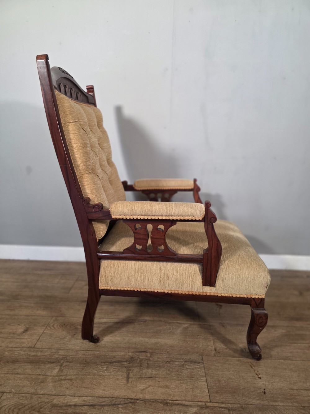 Antique Walnut Edwardian Chair 1920s.  View VI