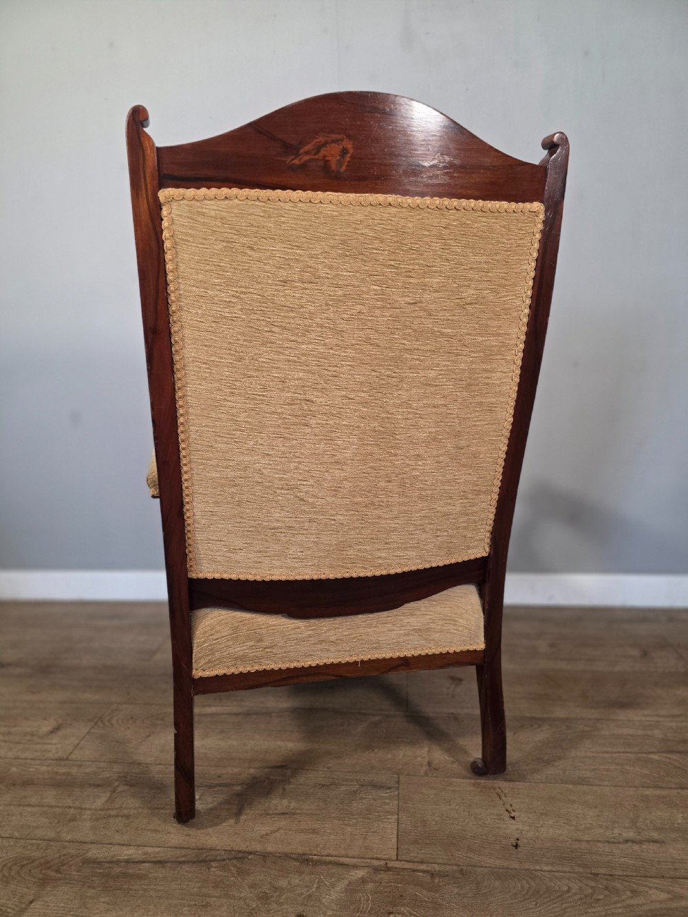 Antique Walnut Edwardian Chair 1920s.  View VIII