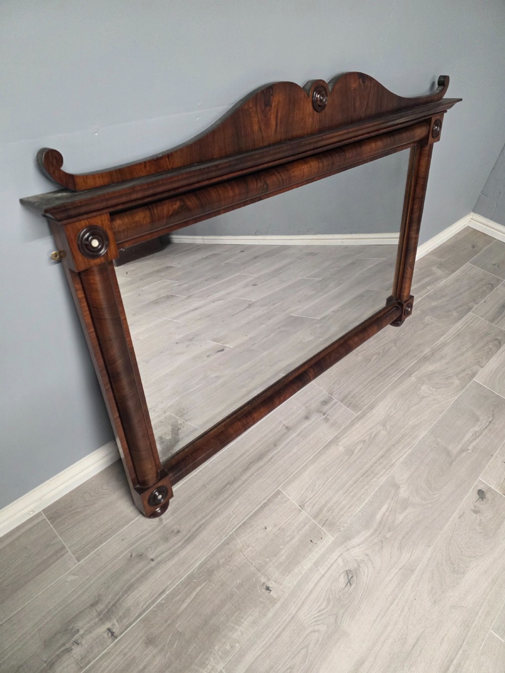 Antique Rosewood Overmantel Mirror  View III