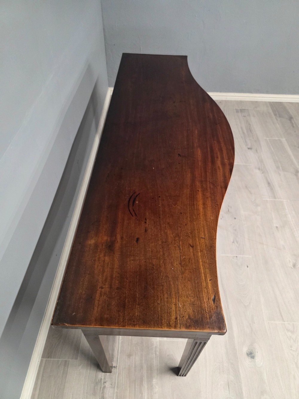 George III large Mahogany Console Table 1790s View VIII