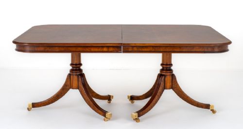fig 1. Regency Revival Walnut Dining Table
