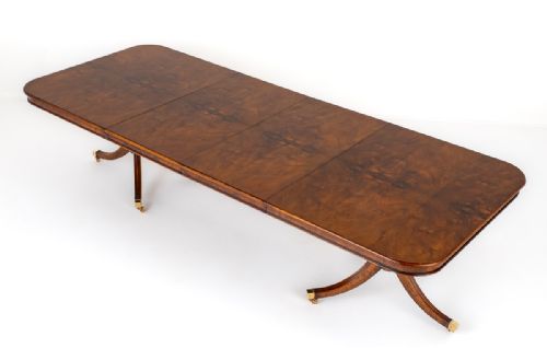 Regency Revival Walnut Dining Table