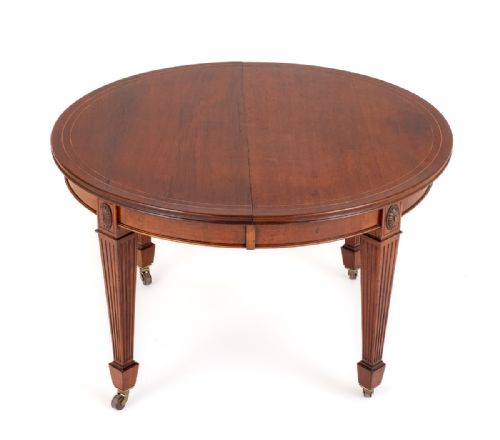 fig 1. Georgian Revival Mahogany Extending Dining Table