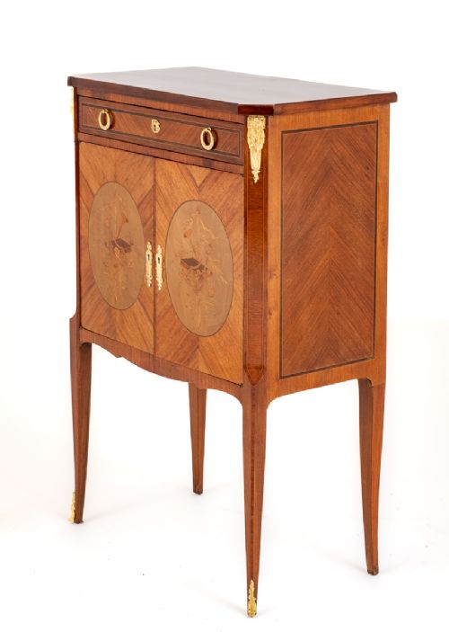 French Mahogany Inlaid Cabinet