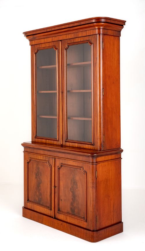 Victorian 2 Door Mahogany Library Bookcase