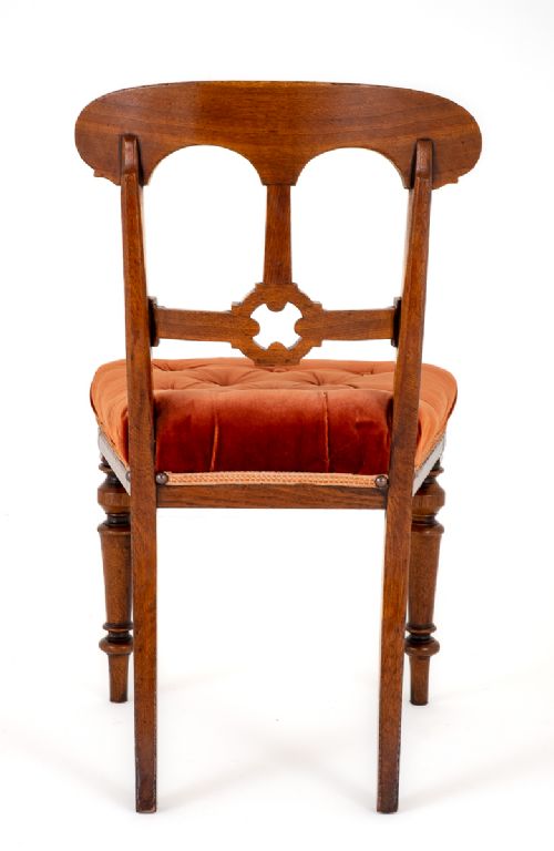 fig 1. Set of 8 Victorian Oak Dining Chairs