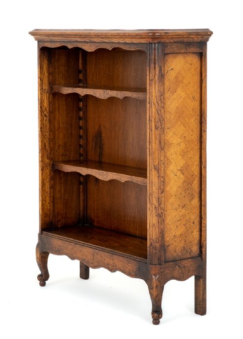 French Oak Open Bookcase