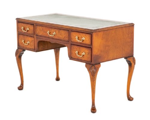 Queen Anne Style Walnut Writing Desk