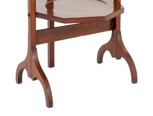 MAHOGANY SHERATON REVIVAL CAKE STAND - ADDITIONAL PHOTO 5