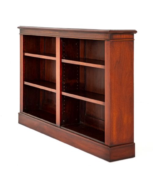 Victorian Mahogany Open Bookcase.