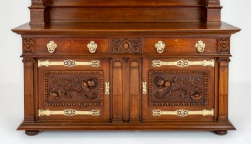 OUTSTANDING OAK ARTS AND CRAFTS SIDE CABINET - ADDITIONAL PHOTO 6