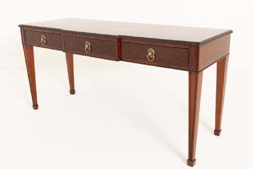 Georgian Revival Mahogany Breakfront Serving Table