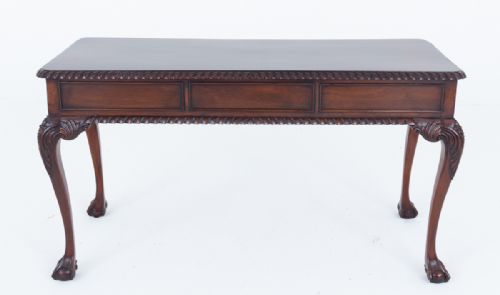 MAHOGANY CHIPPENDALE REVIVAL SIDE TABLE - ADDITIONAL PHOTO 3