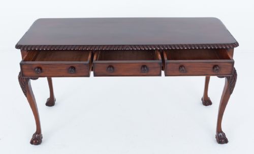 MAHOGANY CHIPPENDALE REVIVAL SIDE TABLE - ADDITIONAL PHOTO 9