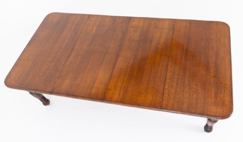 VICTORIAN OAK 2 LEAF EXTENDING DINING TABLE - ADDITIONAL PHOTO 6