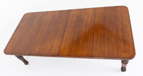 VICTORIAN OAK 2 LEAF EXTENDING DINING TABLE - ADDITIONAL PHOTO 7