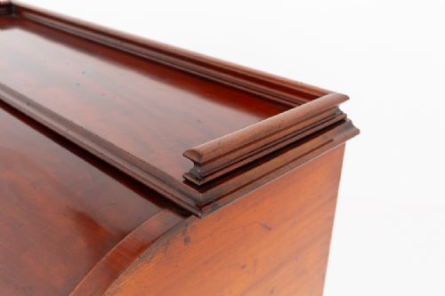 VICTORIAN MAHOGANY CYLINDER DESK - ADDITIONAL PHOTO 3