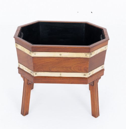 REGENCY STYLE MAHOGANY WINE COOLER - ADDITIONAL PHOTO 1