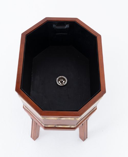 REGENCY STYLE MAHOGANY WINE COOLER - ADDITIONAL PHOTO 2