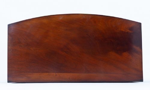 VICTORIAN MAHOGANY BOW CHEST OF DRAWERS - ADDITIONAL PHOTO 3
