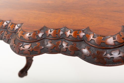 fig 1. Good Irish Carved Rosewood Centre Table
