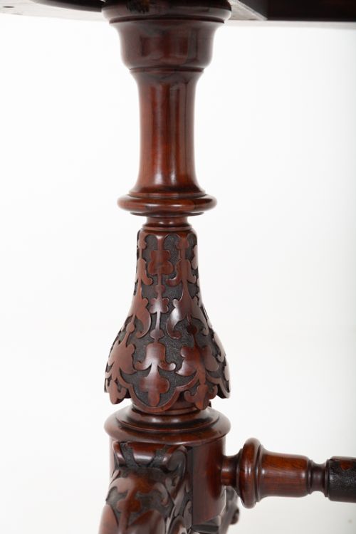 Good Irish Carved Rosewood Centre Table View VII