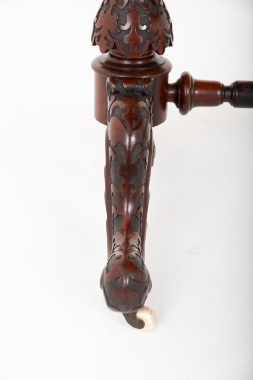 Good Irish Carved Rosewood Centre Table View VIII