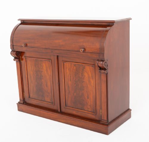 Victorian Mahogany Cylinder Desk