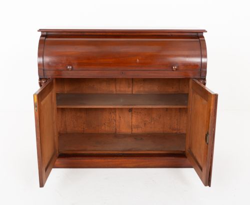 fig 1. Victorian Mahogany Cylinder Desk