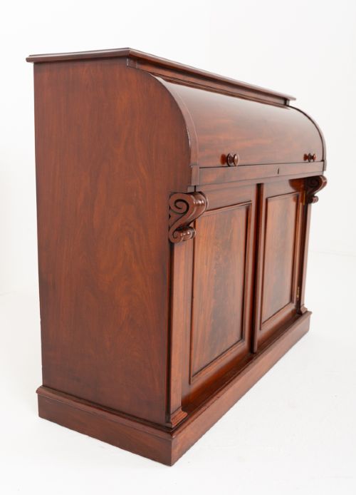 Victorian Mahogany Cylinder Desk View III