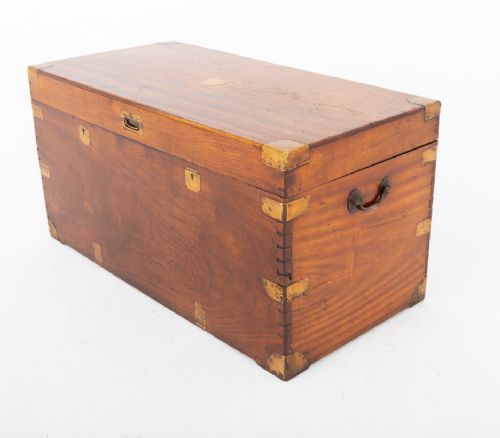 Camphor Wood Military Campaign Trunk