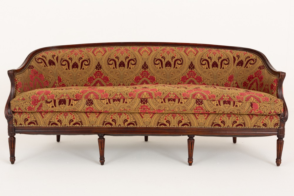 Mahogany Hepplewhite Style Settee