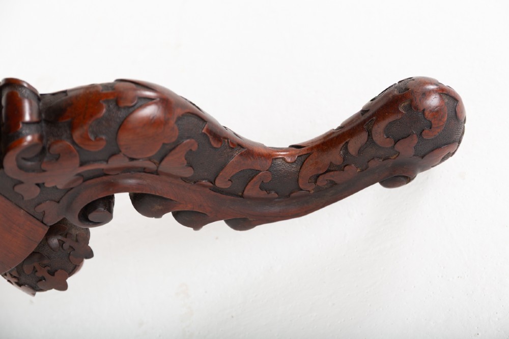 Good Irish Carved Rosewood Centre Table View IX