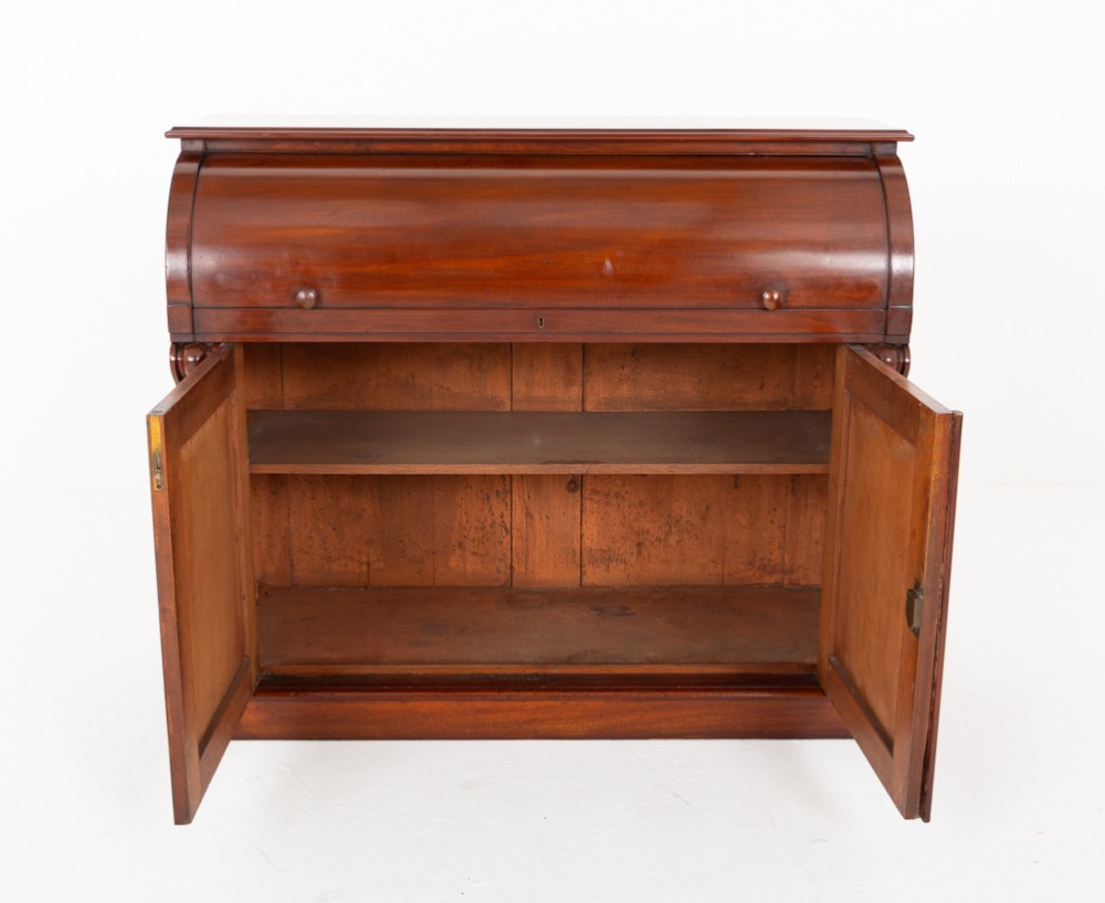 Victorian Mahogany Cylinder Desk View II