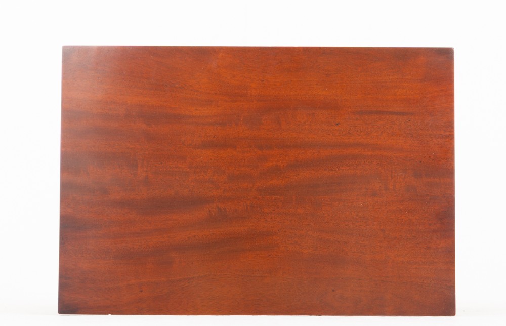 A set of four graduating mahogany nesting tables featuring slender turned legs and splayed trestle feet. View VIII