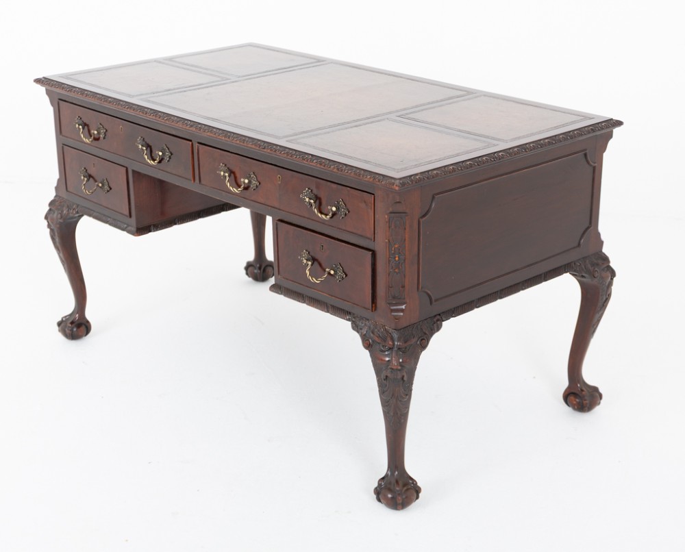 Mahogany Chippendale Style Writing Desk