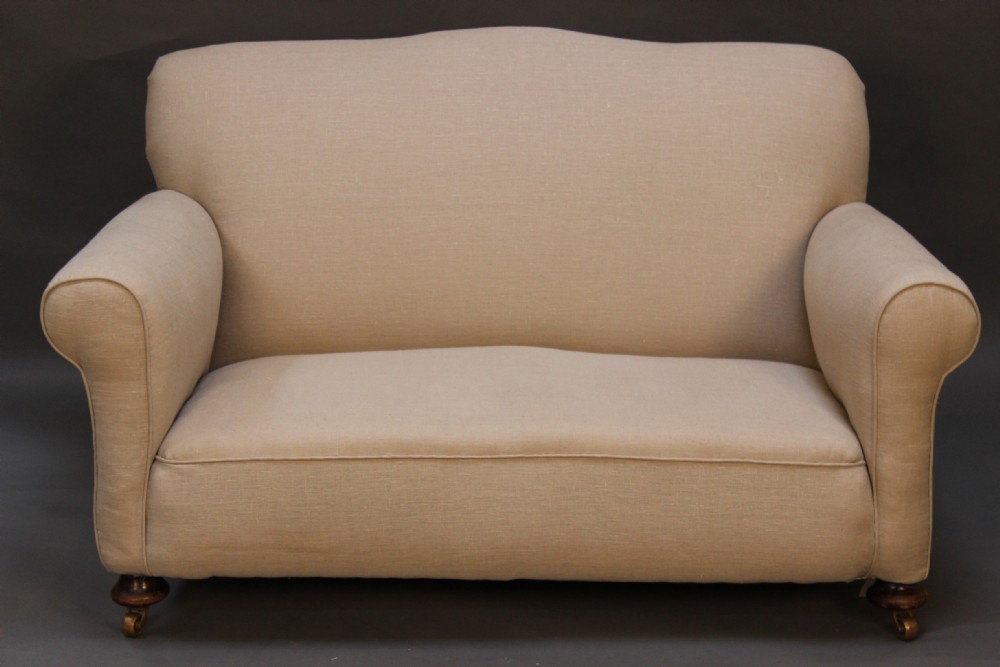 A Small 19thc. Walnut Two Seater Sofa
